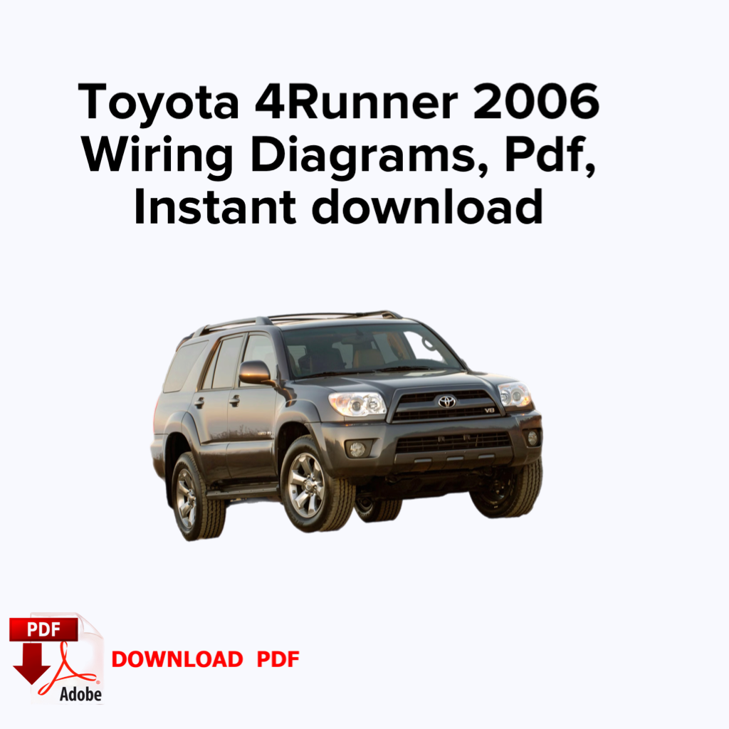 Toyota 4Runner 2006 Schaltpläne, E-Book PDF, Buch, Sofort-Download