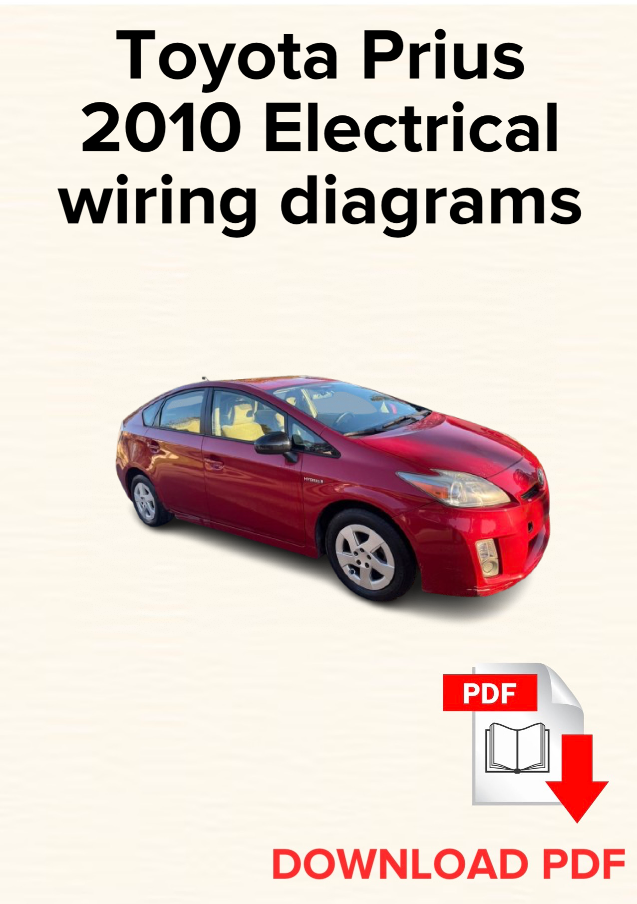 Toyota Prius 2010 Electrical wiring diagrams manual