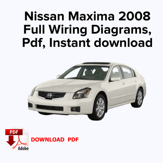 Nissan Maxima 2008 Systemschaltpläne, E-Book PDF, Sofort-Download