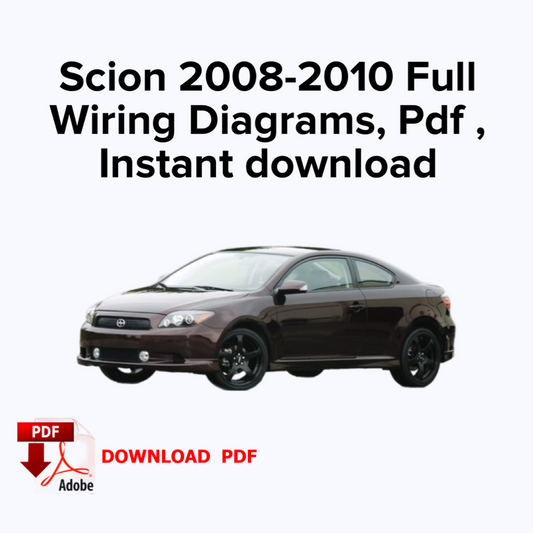 Scion 2008,2009,2010 Schémas de câblage, Ebook Pdf, Téléchargement instantané