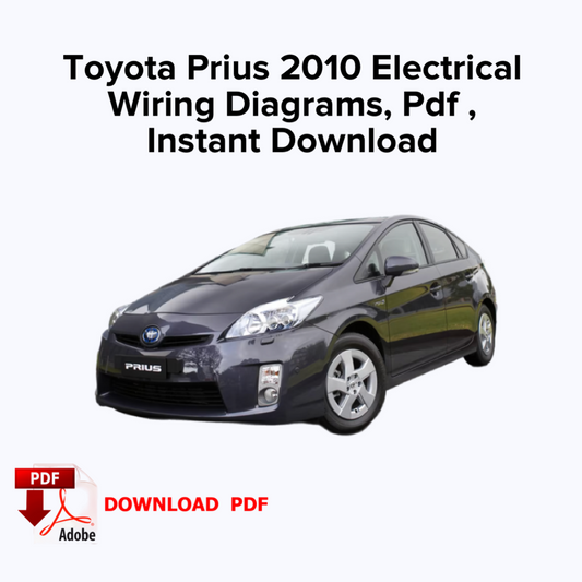 Toyota Prius 2010 Schémas de câblage électrique, Ebook Pdf, Téléchargement instantané