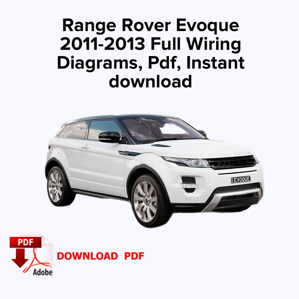 Range Rover Evoque 2011-2013 Schémas de câblage, Ebook Pdf, Téléchargement instantané