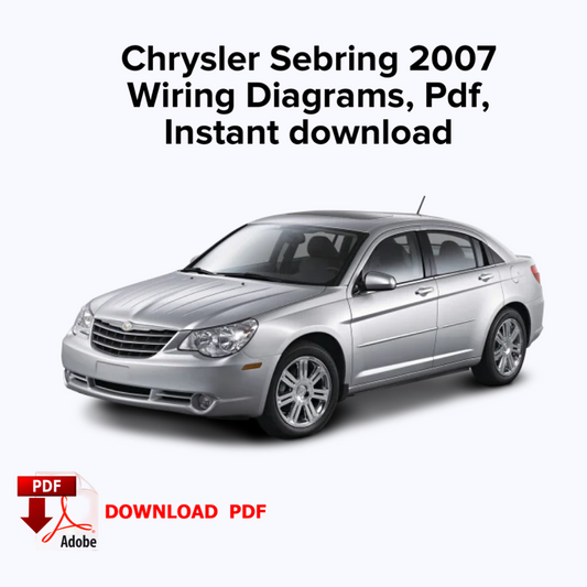 Chrysler Sebring 2007 Schémas de câblage du système, Ebook Pdf, Téléchargement instantané