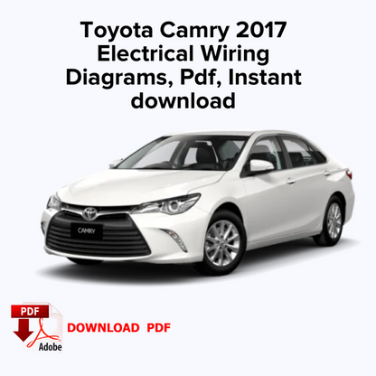 Toyota Camry 2017: Vollständige Schaltpläne, E-Book als PDF, Sofort-Download
