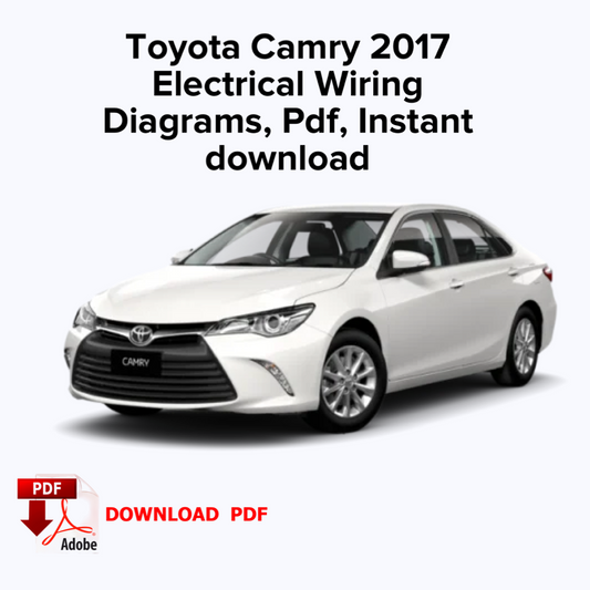 Toyota Camry 2017 Schémas de câblage complets, Ebook Pdf, Téléchargement instantané