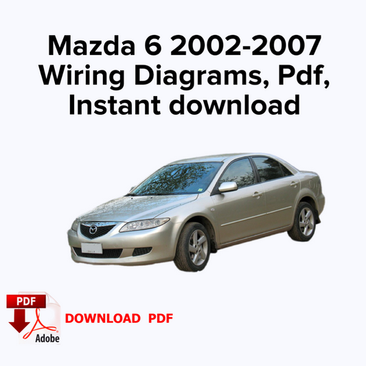 Mazda 6 2002-2007 Schaltpläne, E-Book PDF, Sofort-Download