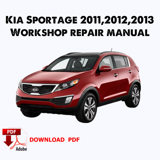 Kia Sportage 2011,2012,2013 Werksreparaturhandbuch, Werkstatt-Reparaturhandbuch, E-Book-Reparatur, Buch, PDF, Sofort-Download